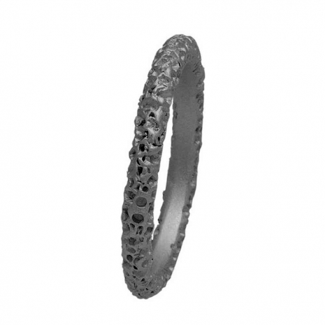Handmade sterling silver ring Eight-RG-00527 with rhodium plating